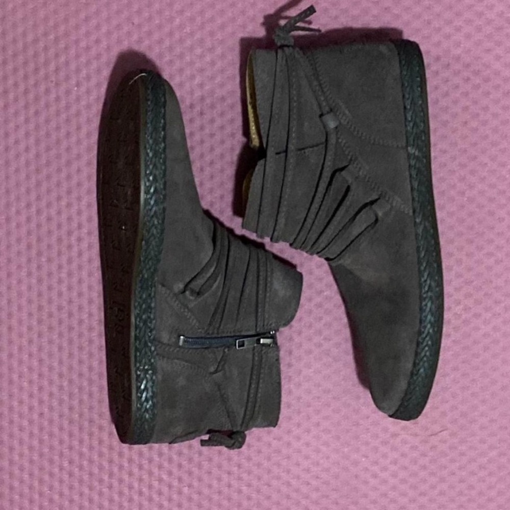 UGG Suede Ankle Boots with Tassel